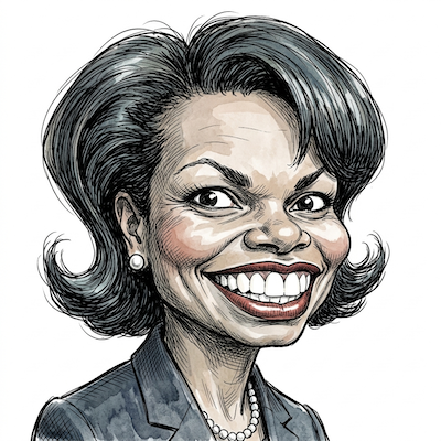 Caricature of Condoleezza Rice