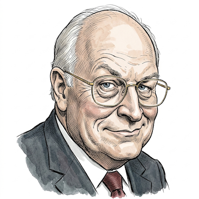 Caricature of Dick Cheney