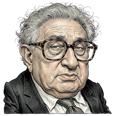 Caricature of Henry Kissinger