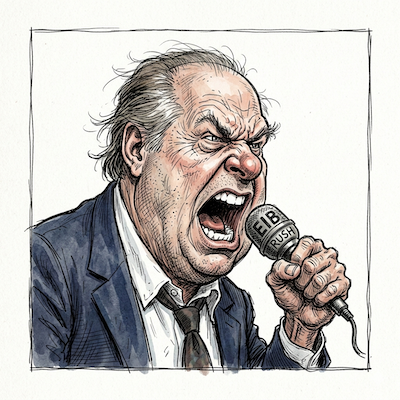 Caricature of Rush Limbaugh