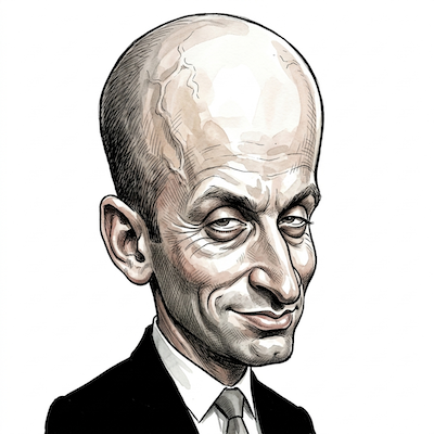 Caricature of Stephen Miller